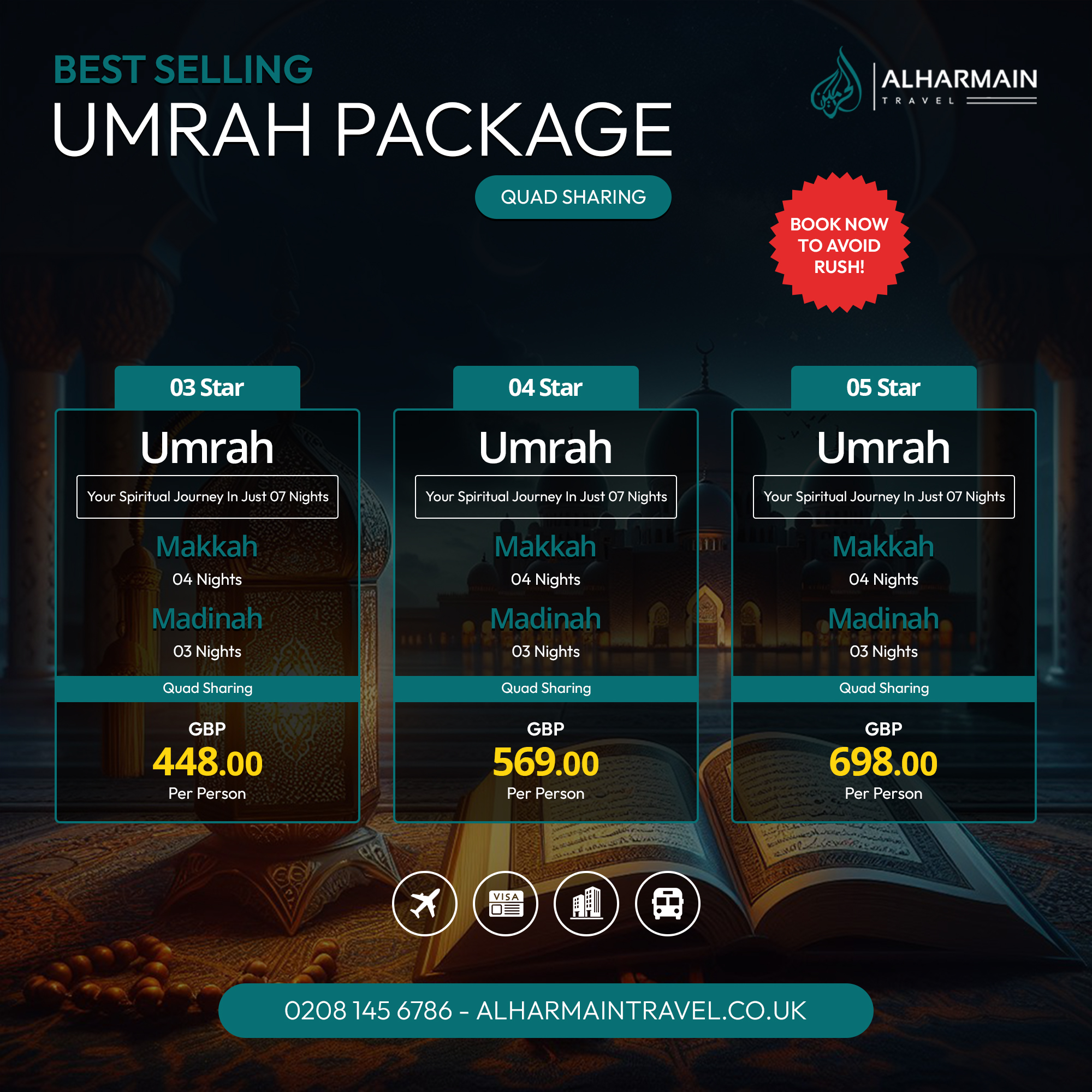 Alharamain Travel Facebook ad