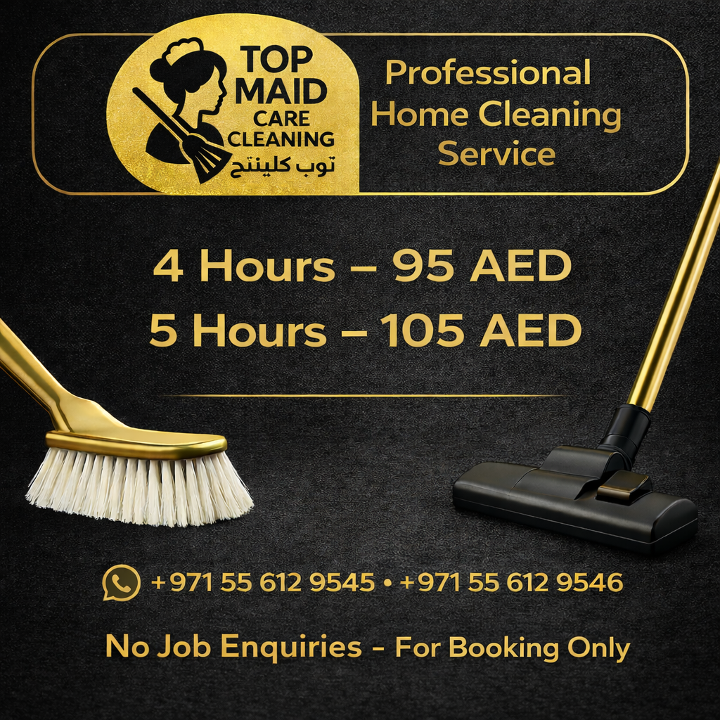 Top maid care cleaning Ajman Facebook ad