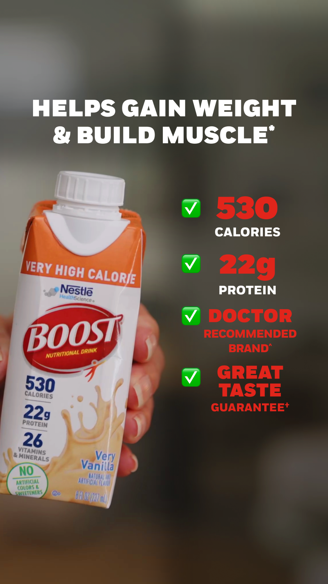 Boost Nutritional Products Facebook ad