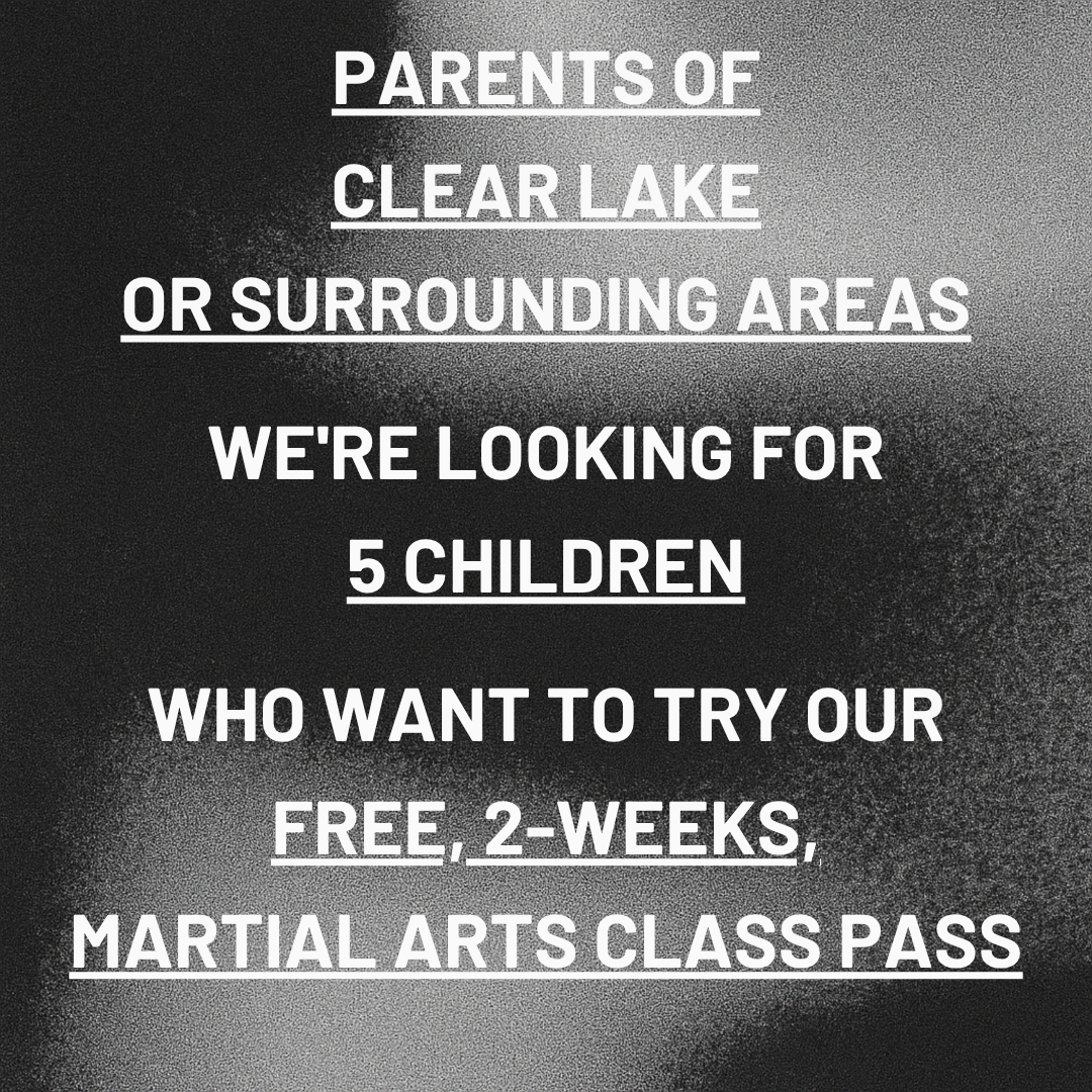 Bushi Ban Clear Lake Facebook ad: Want a FREE 2-Week, Kids Martial Arts Class Pass?