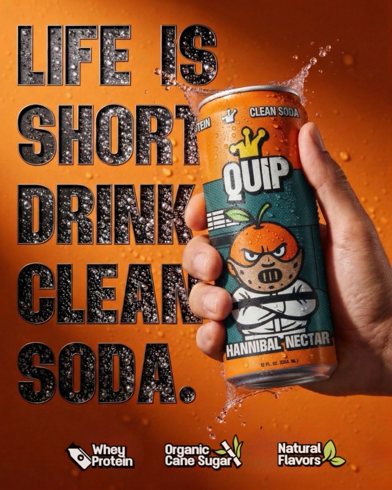 Drink Quip Facebook ad: The average human lifespan is about 4,000 weeks.