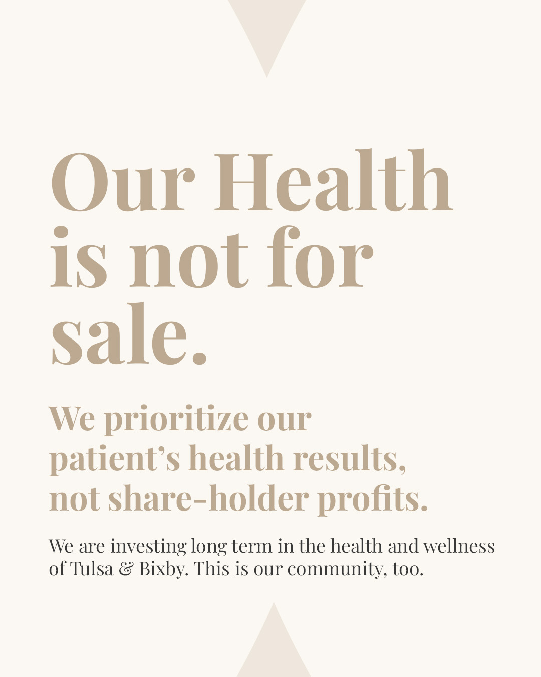 JW Holland Wellness Facebook ad: We’re on a mission to make Tulsa healthy…