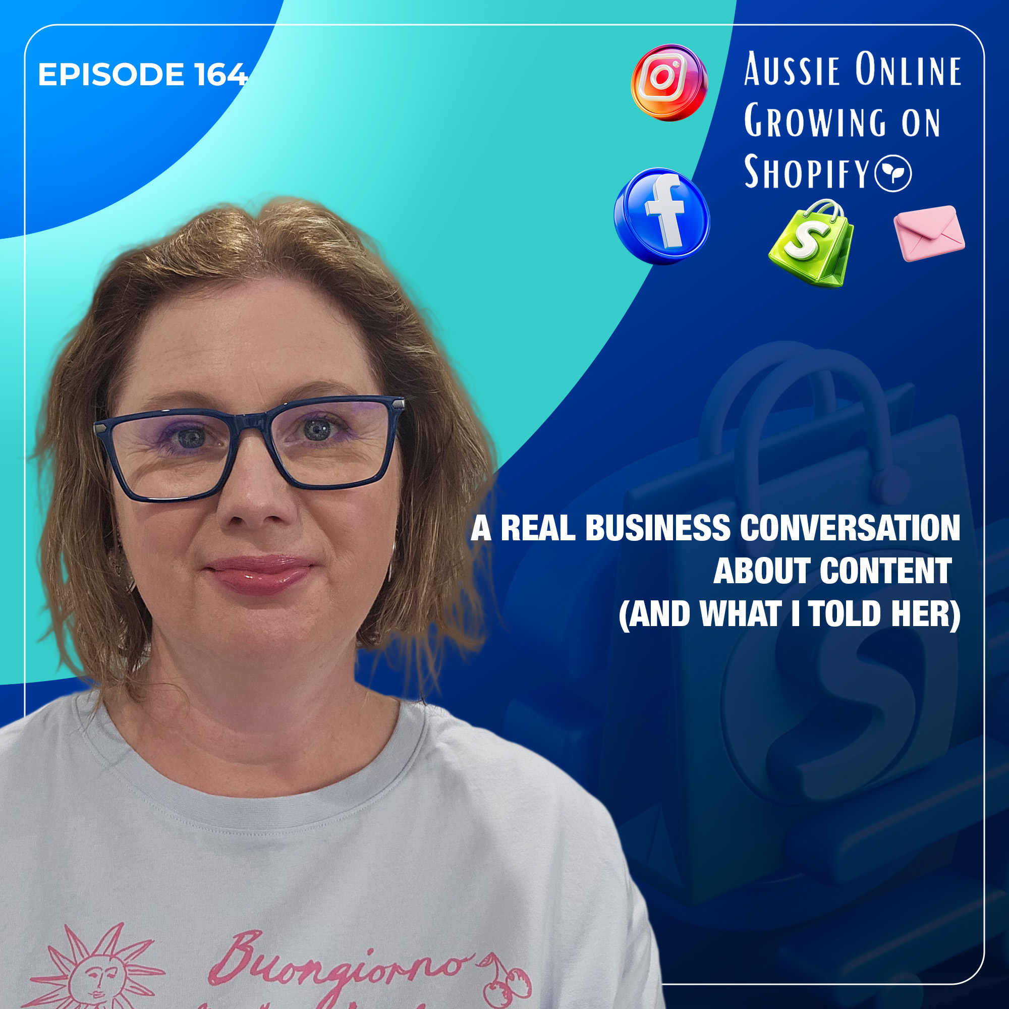 Aussie Online Growing On Shopify The Podcast Facebook ad: #164 Solving What Do I Even Post?