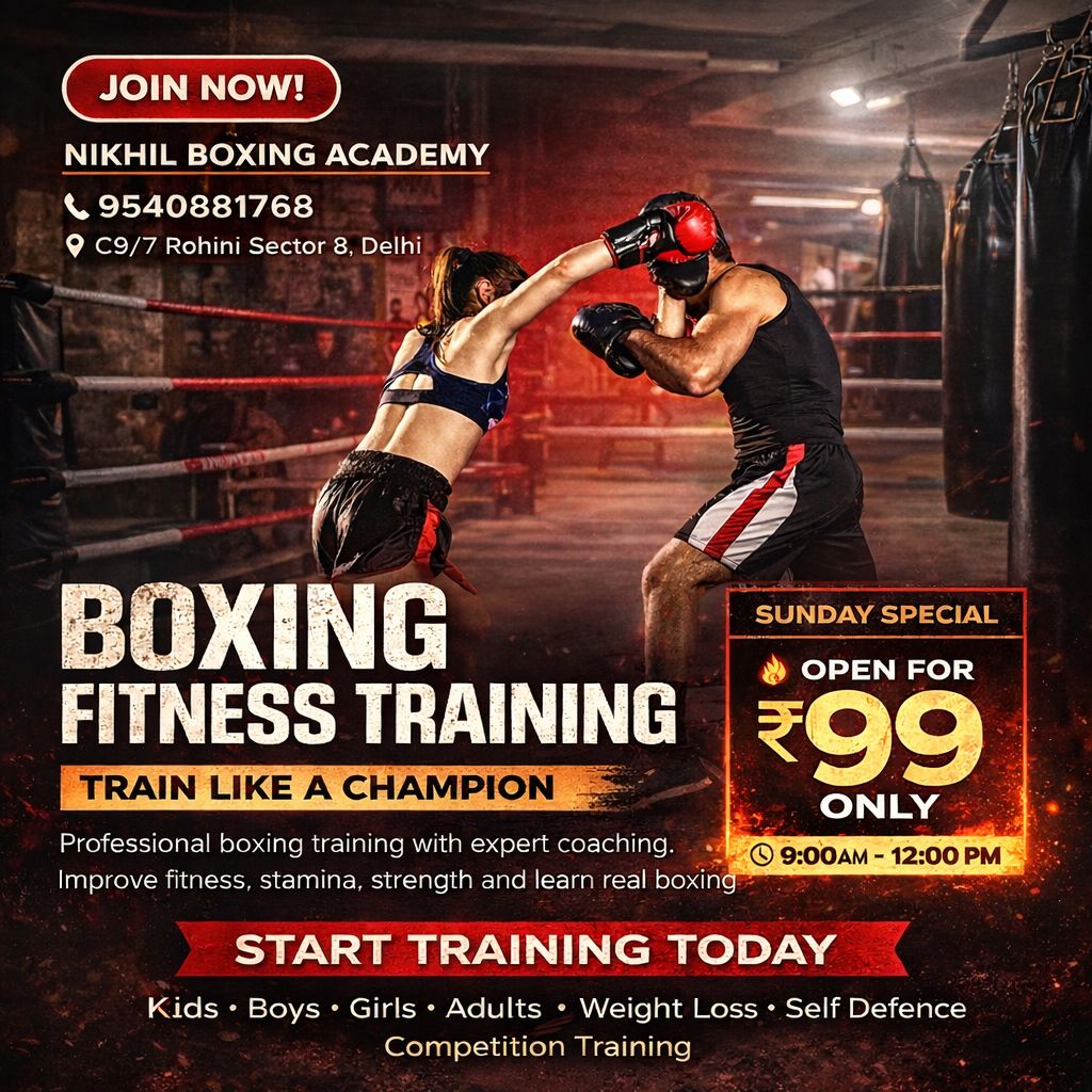 Nikhil Boxing Academy Facebook ad
