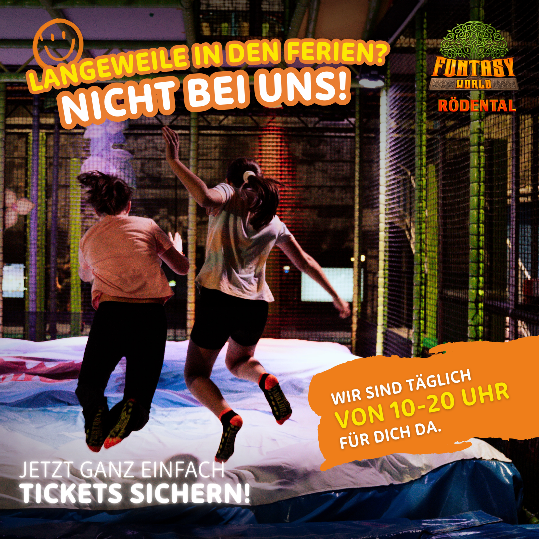 Funtasy World Rödental Facebook ad: Jetzt Tickets sichern!