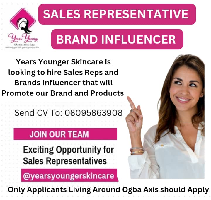 Years Younger Skincare and Spa Beauty Facebook ad: Join Our Dynamic Team at Years Younger Skincare!