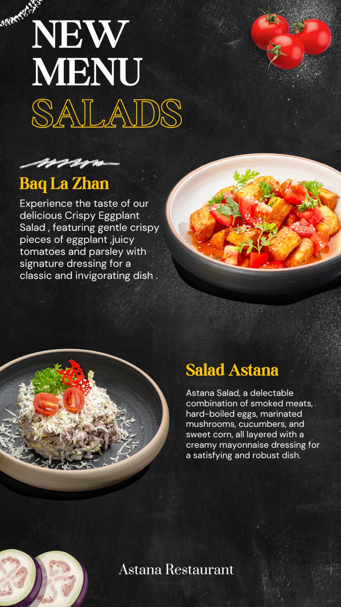 Astana Restaurant Facebook ad from Aug 12, 2024