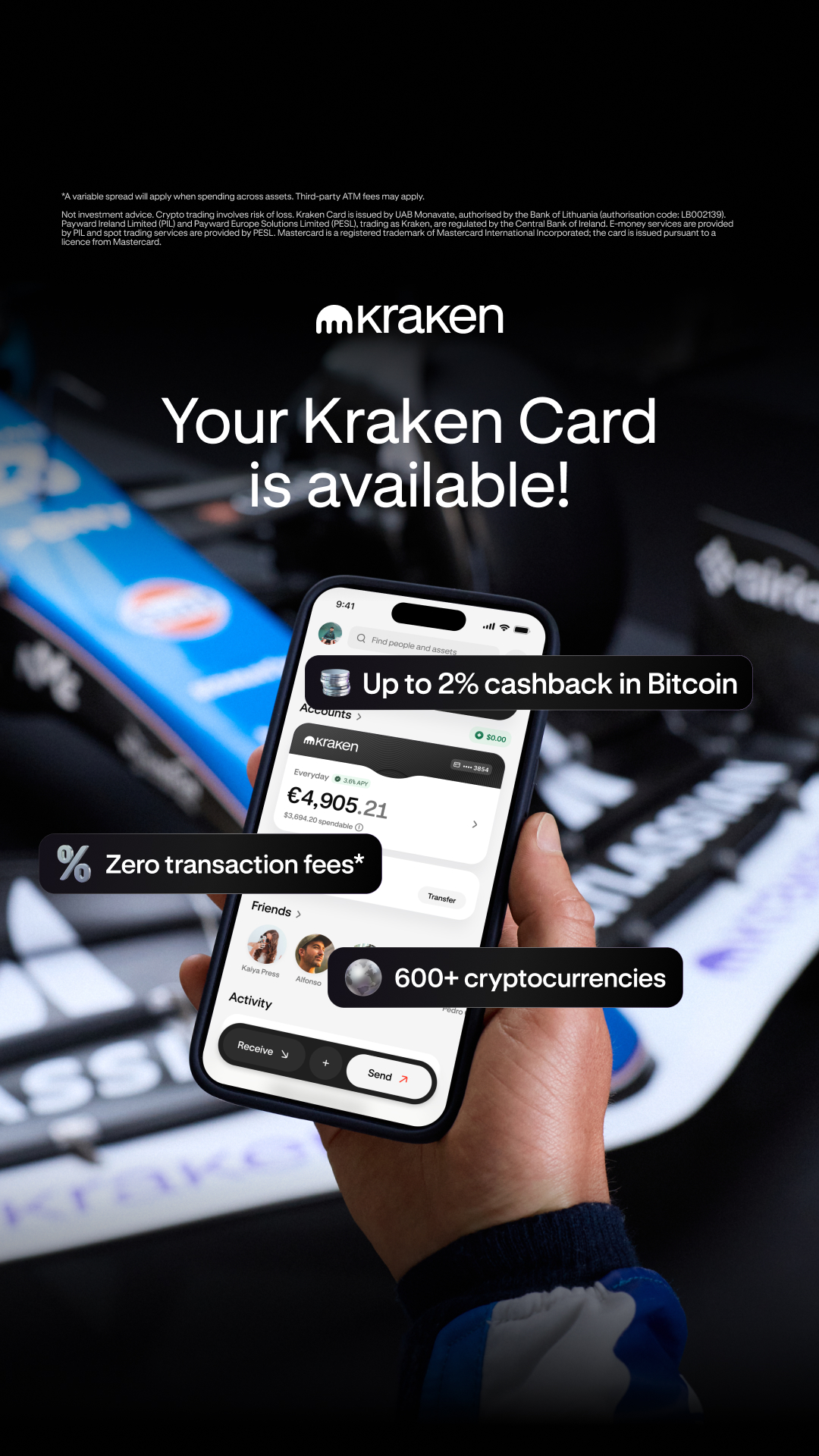 Kraken Digital Asset Exchange Facebook ad