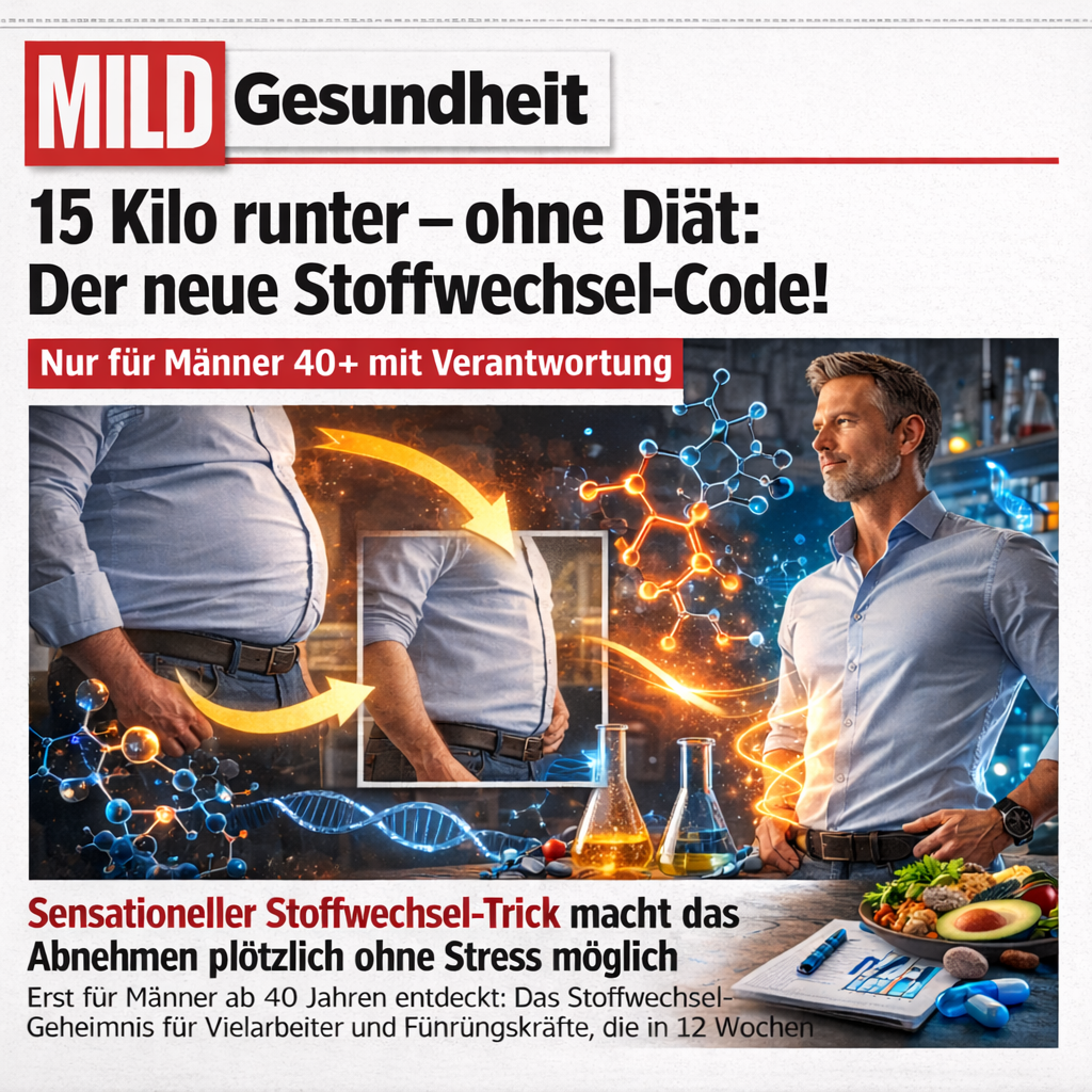 Simon Mathis Facebook ad: Biochemischer Stoffwechseltrick für Männer Ü40
