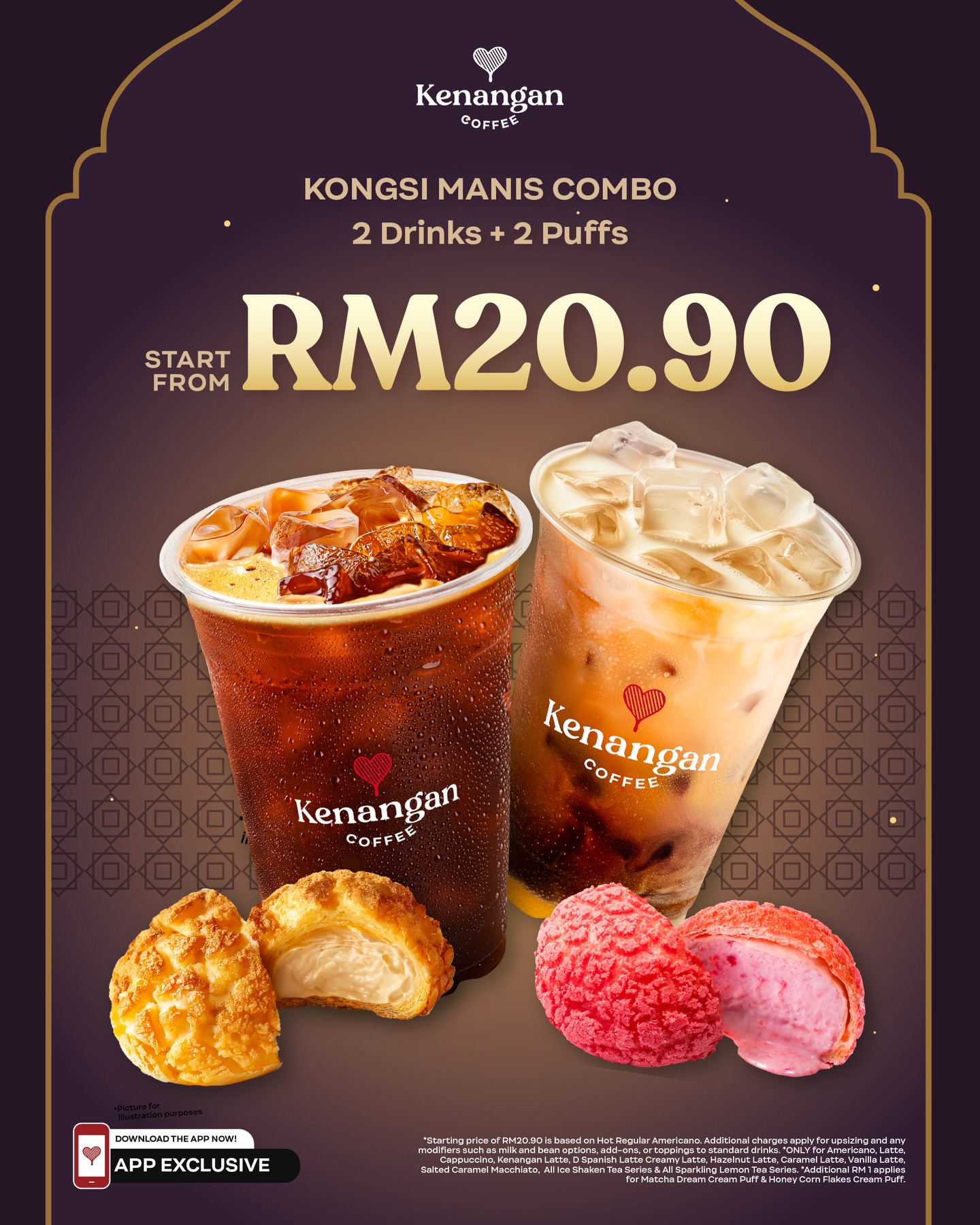 Kenangan Coffee Malaysia Facebook ad: Raya visits = kopi & kuih moment