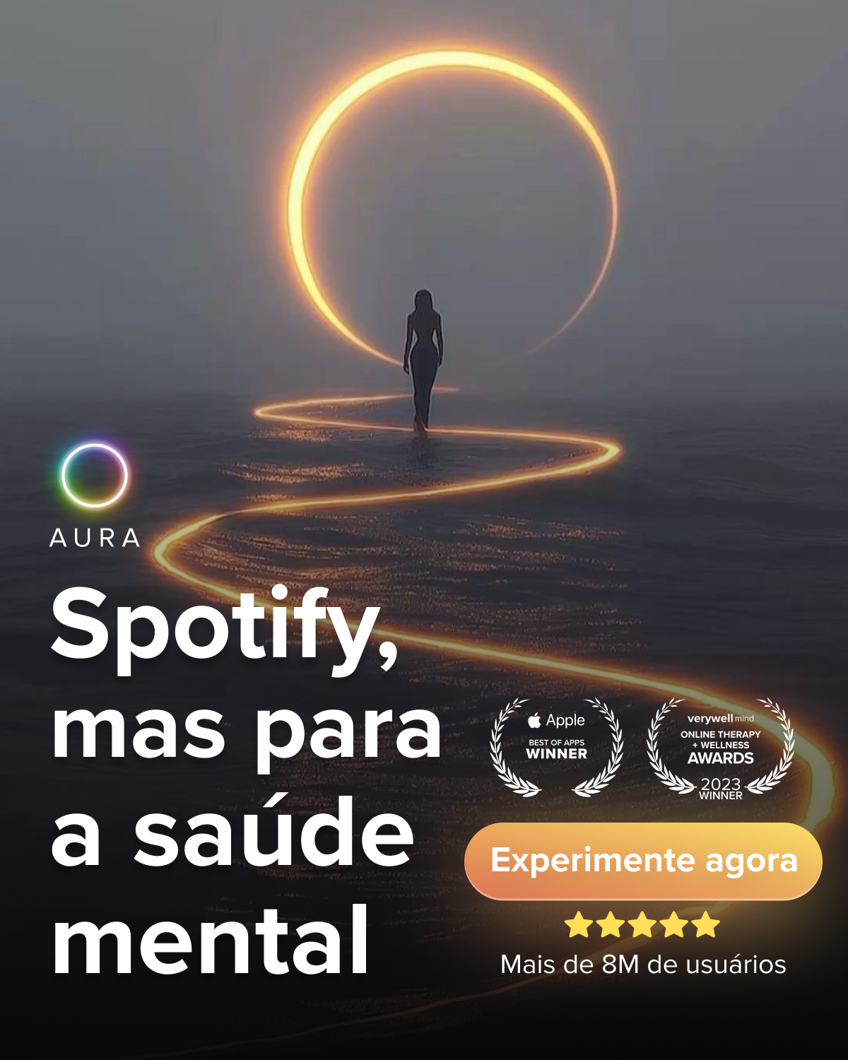 Aura: Encontre a Paz Todos os Dias Facebook ad
