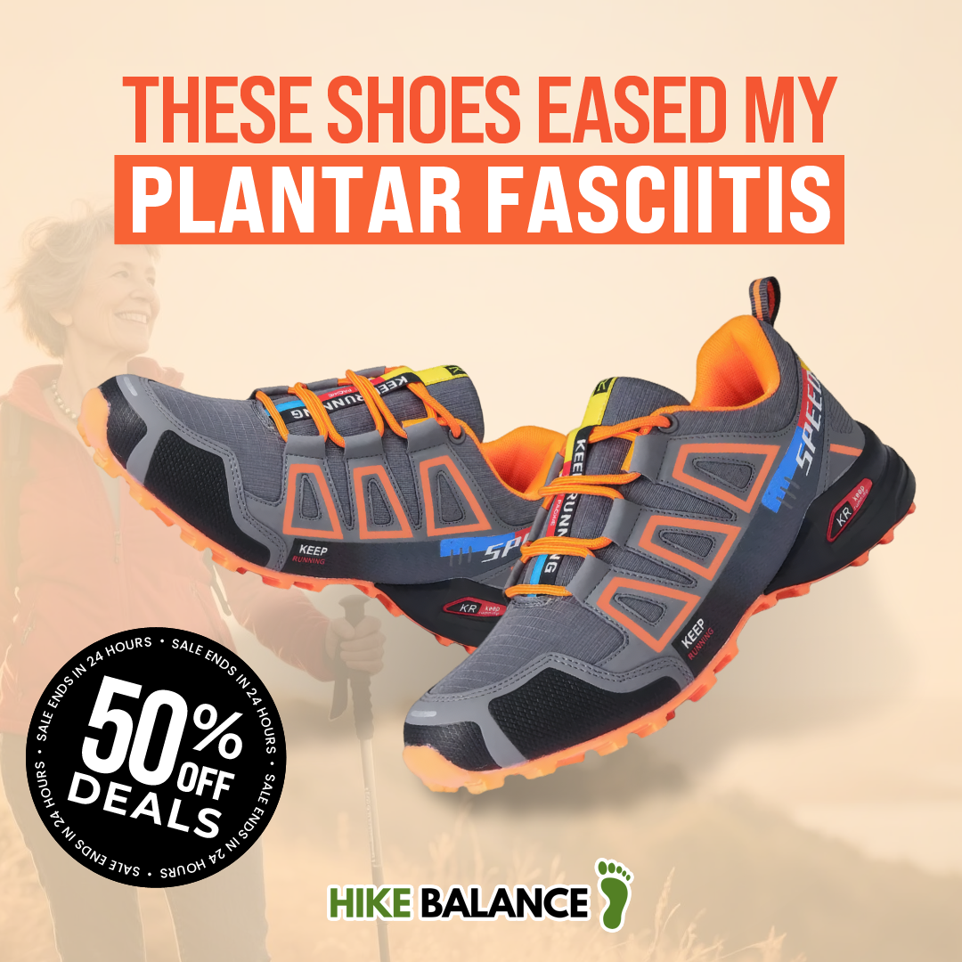HikeBalance Facebook ad: 7 Reasons How These Shoes are Helping Hikers Relieve Foot…