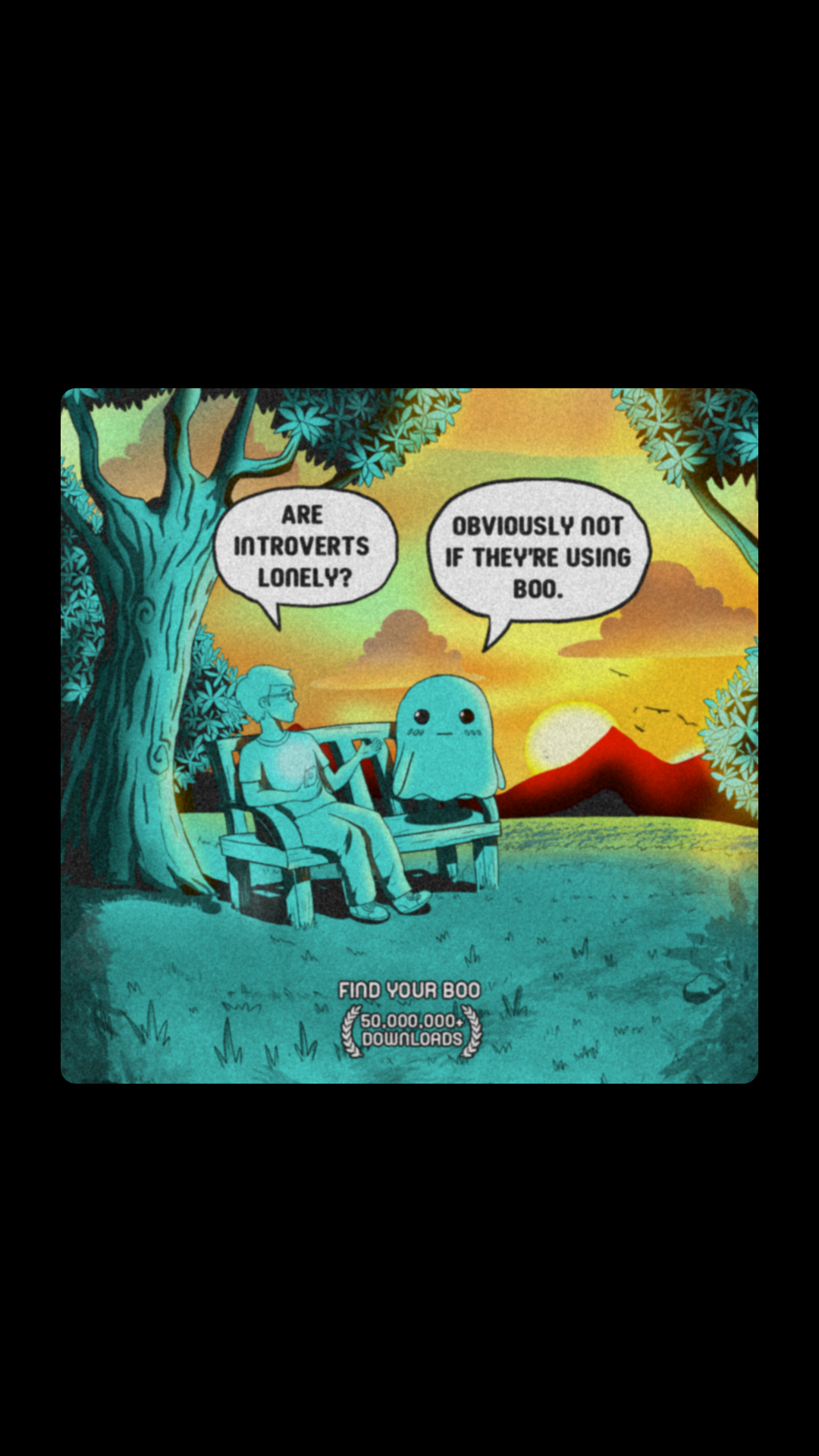 Boo Introverts Facebook ad