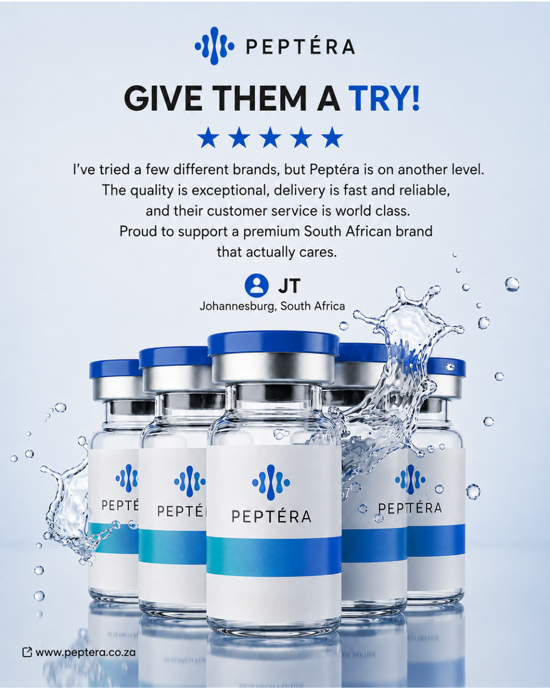 Peptera Facebook ad: Research Without Compromise