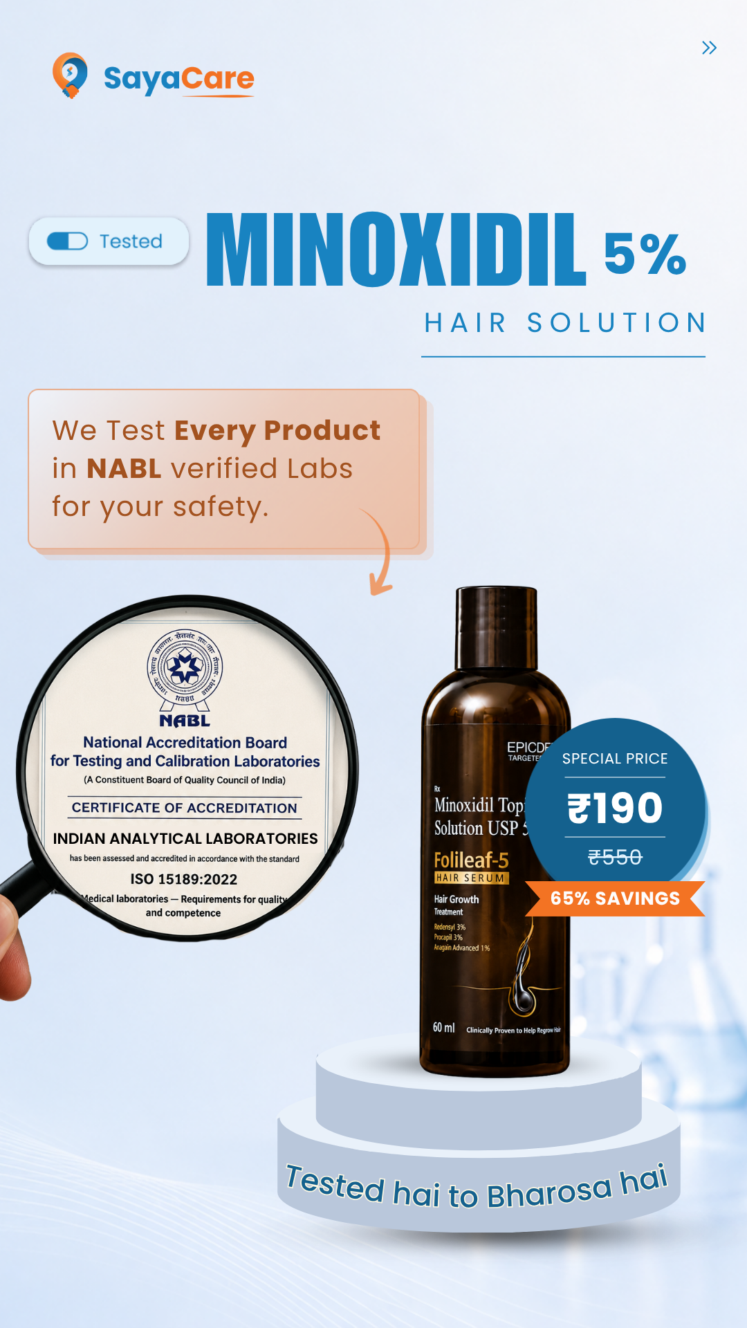 SayaCare Facebook ad
