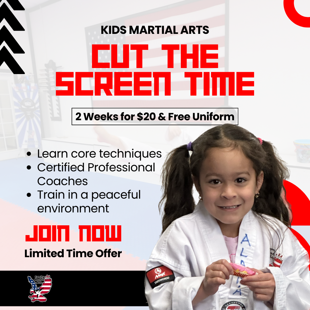 Family Martial Arts Facebook ad from Apr 10, 2026
