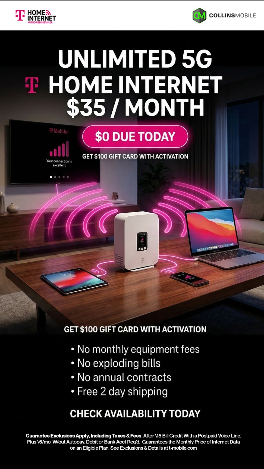 Collins Mobile - TMobile Authorized Dealer Facebook ad