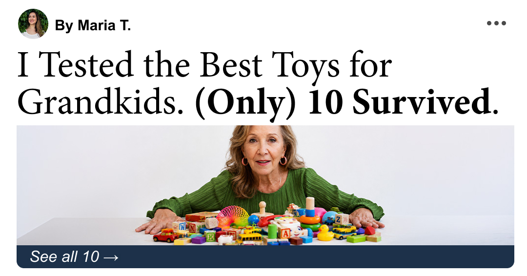 Mom Tests Toys Facebook ad