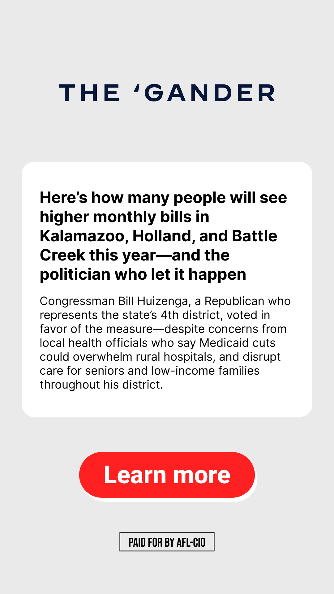 AFL-CIO Facebook ad