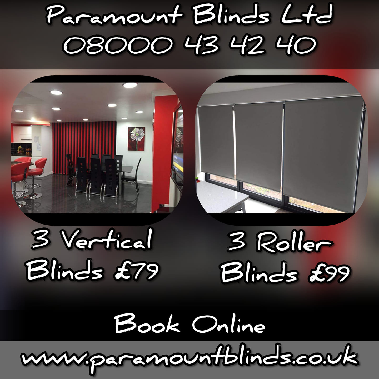 Paramount Blinds Ltd Facebook ad