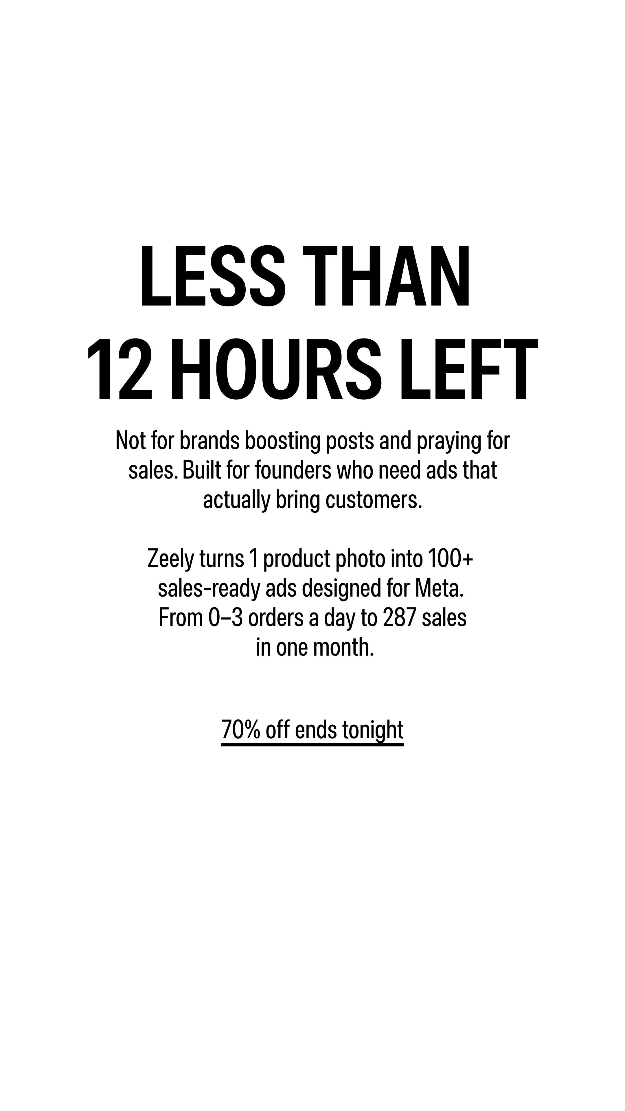 Zeely Facebook ad