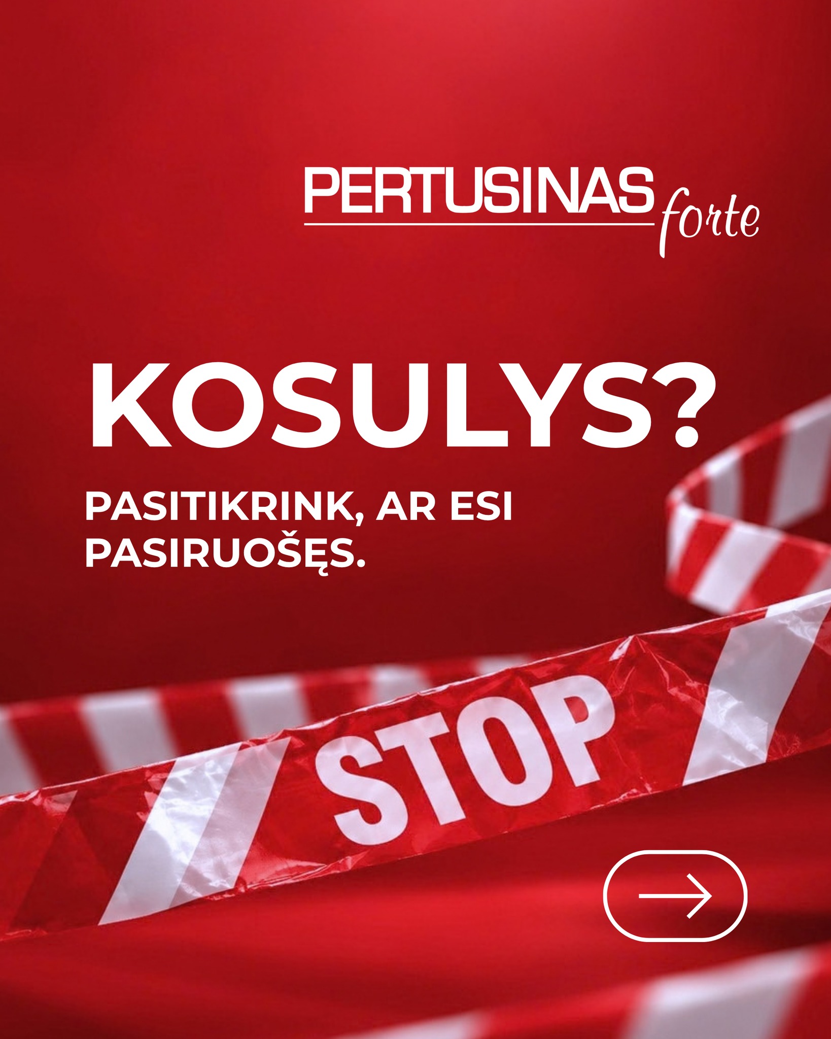 Pertusinas Lietuva Facebook ad: Taip, kosulio sezonas jau čia.