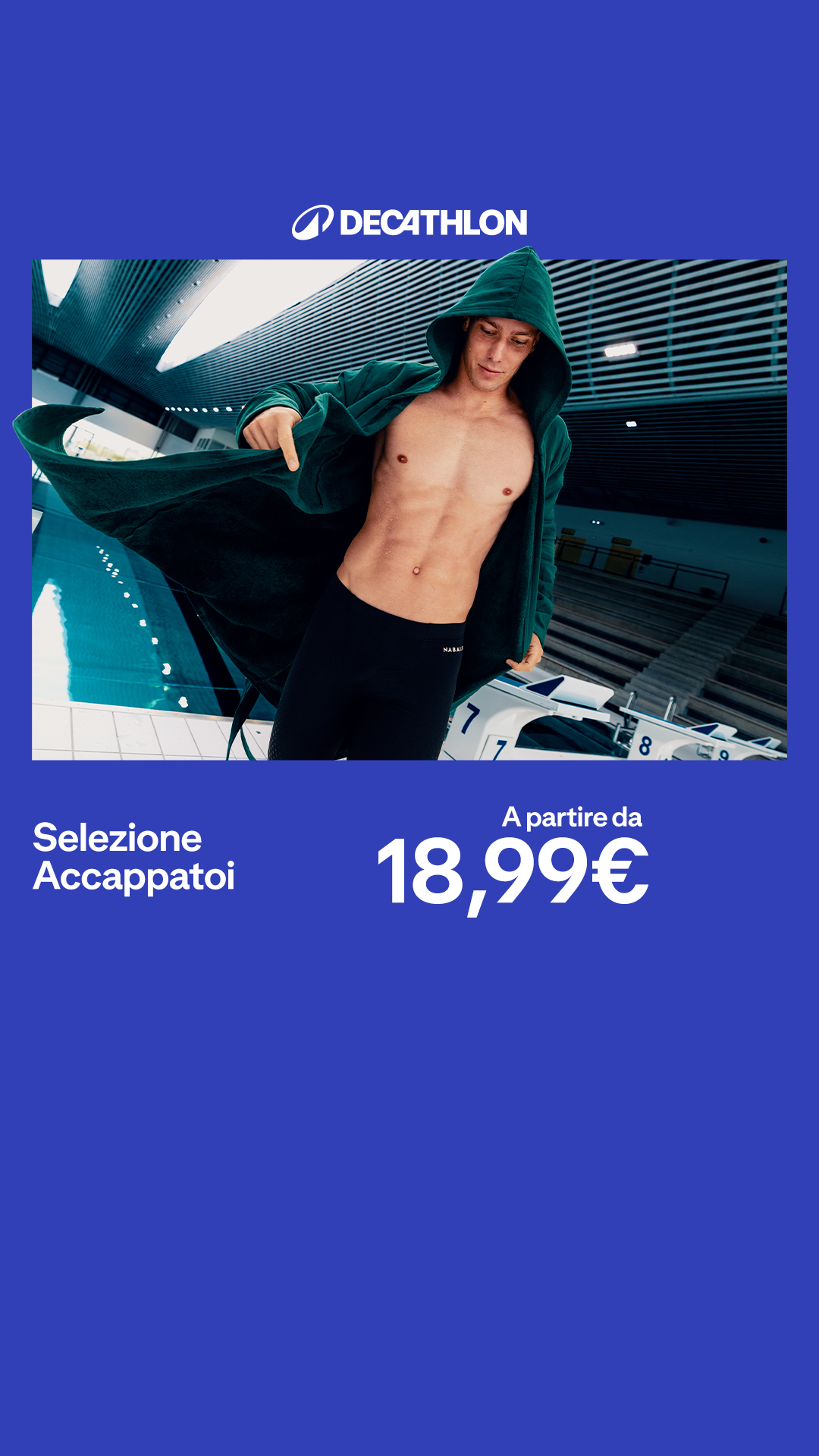 Decathlon Italia Facebook ad: Accappatoi