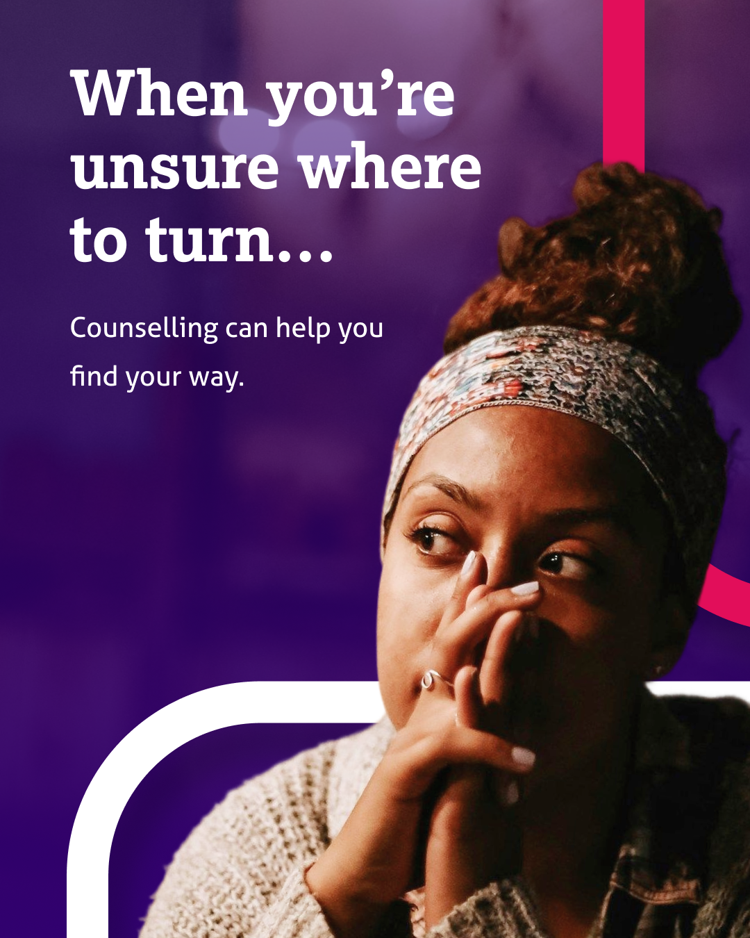 British Association for Counselling and Psychotherapy Facebook ad