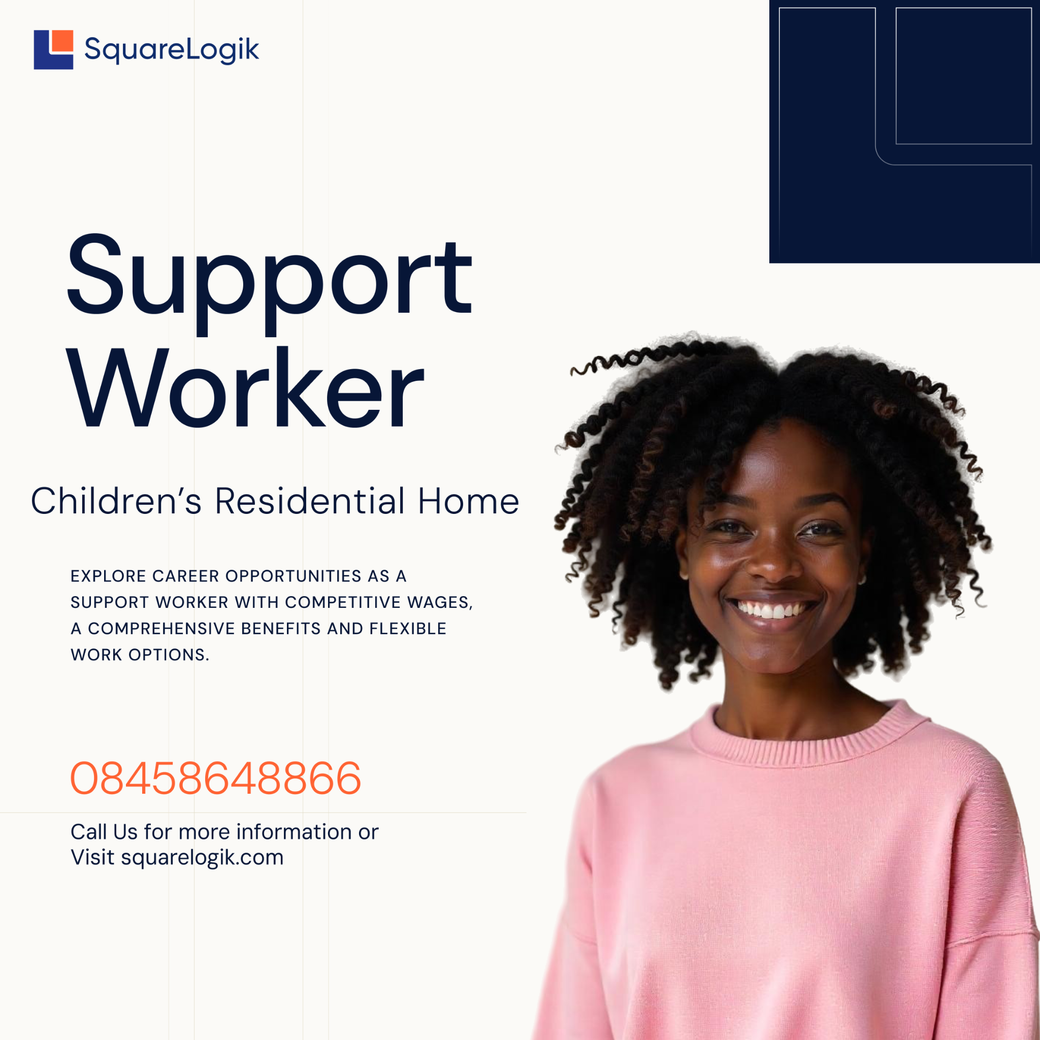 SquareLogik Facebook ad from May 21, 2025