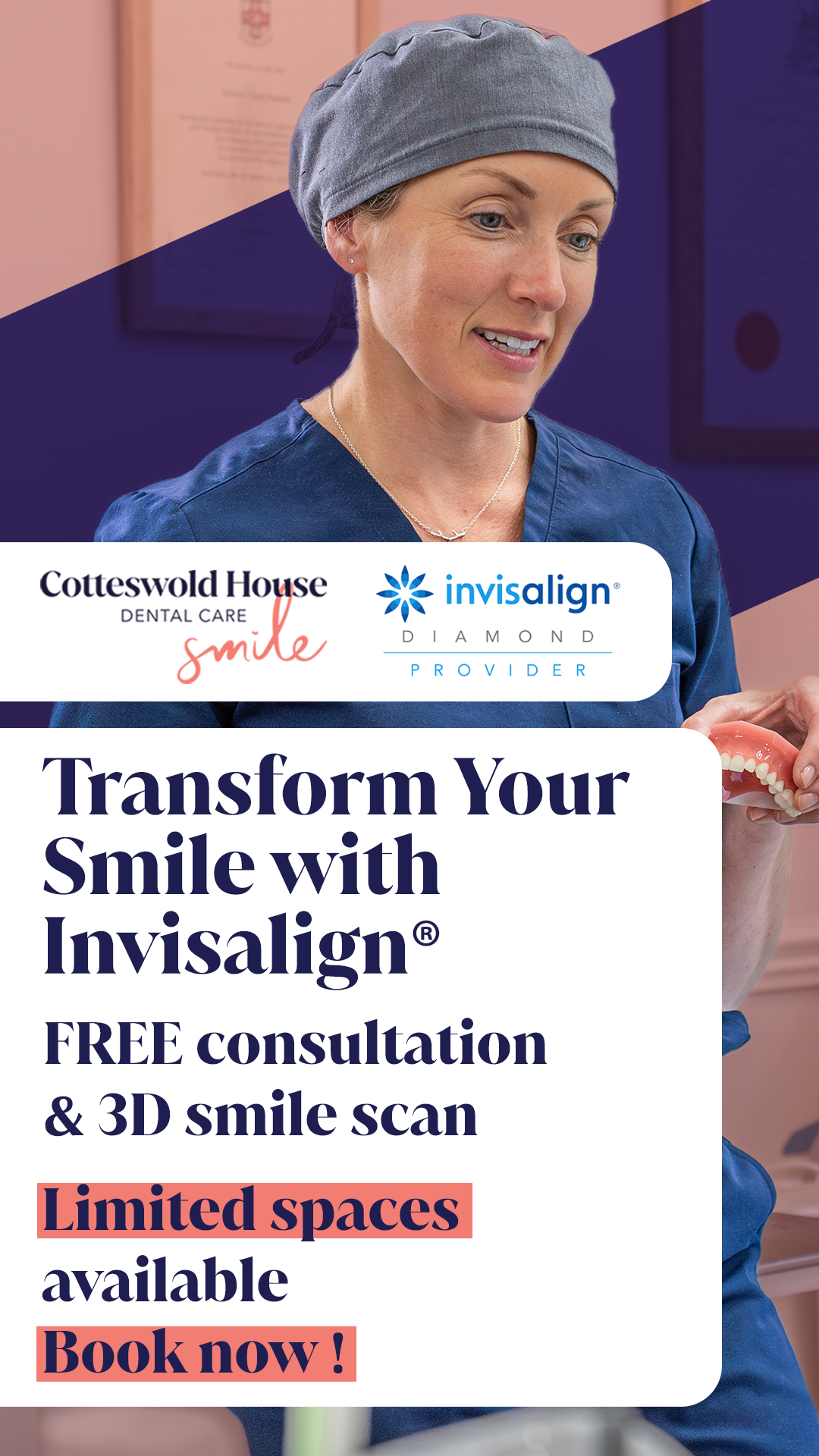 Cotteswold House Dental Practice Facebook ad from Mar 16, 2026