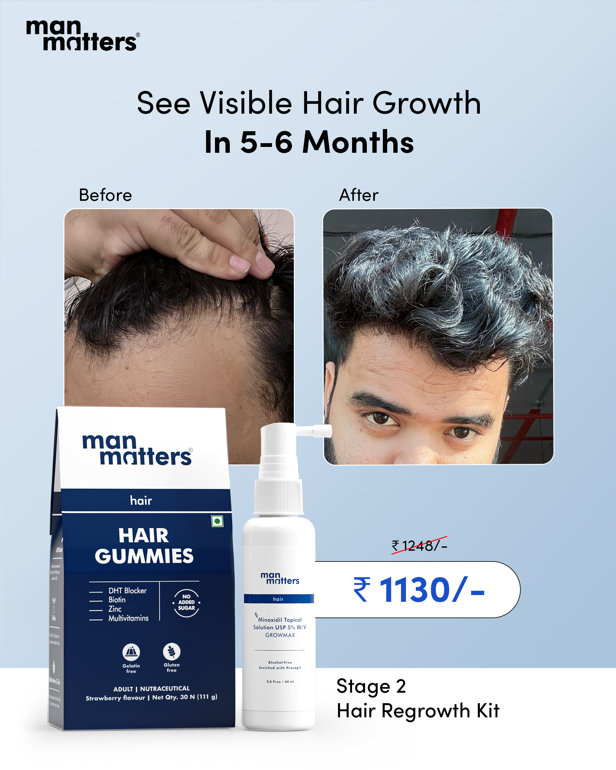 Hair Matters by Man Matters Facebook ad