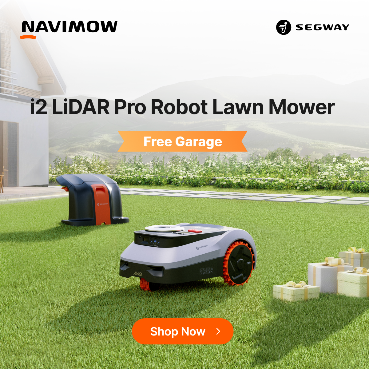 Segway Navimow Facebook ad: Navimow i2 LiDAR Pro Robotic Lawn Mower
