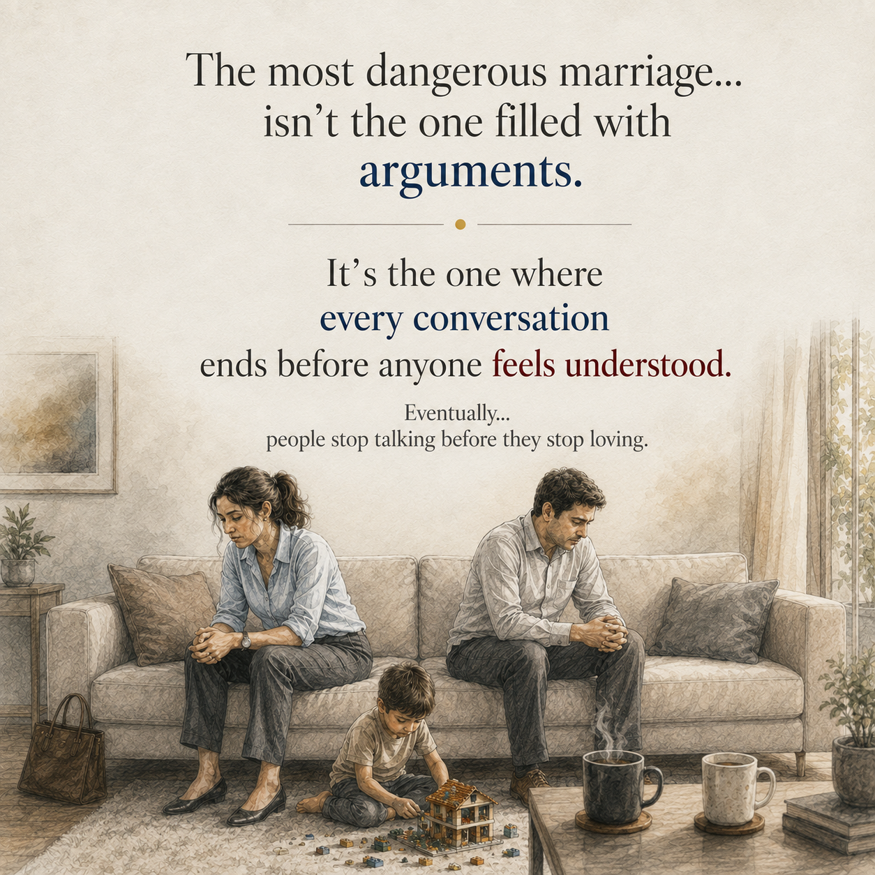 Life Curations by Vandana Facebook ad: Reconnect With Your Husband and Kids