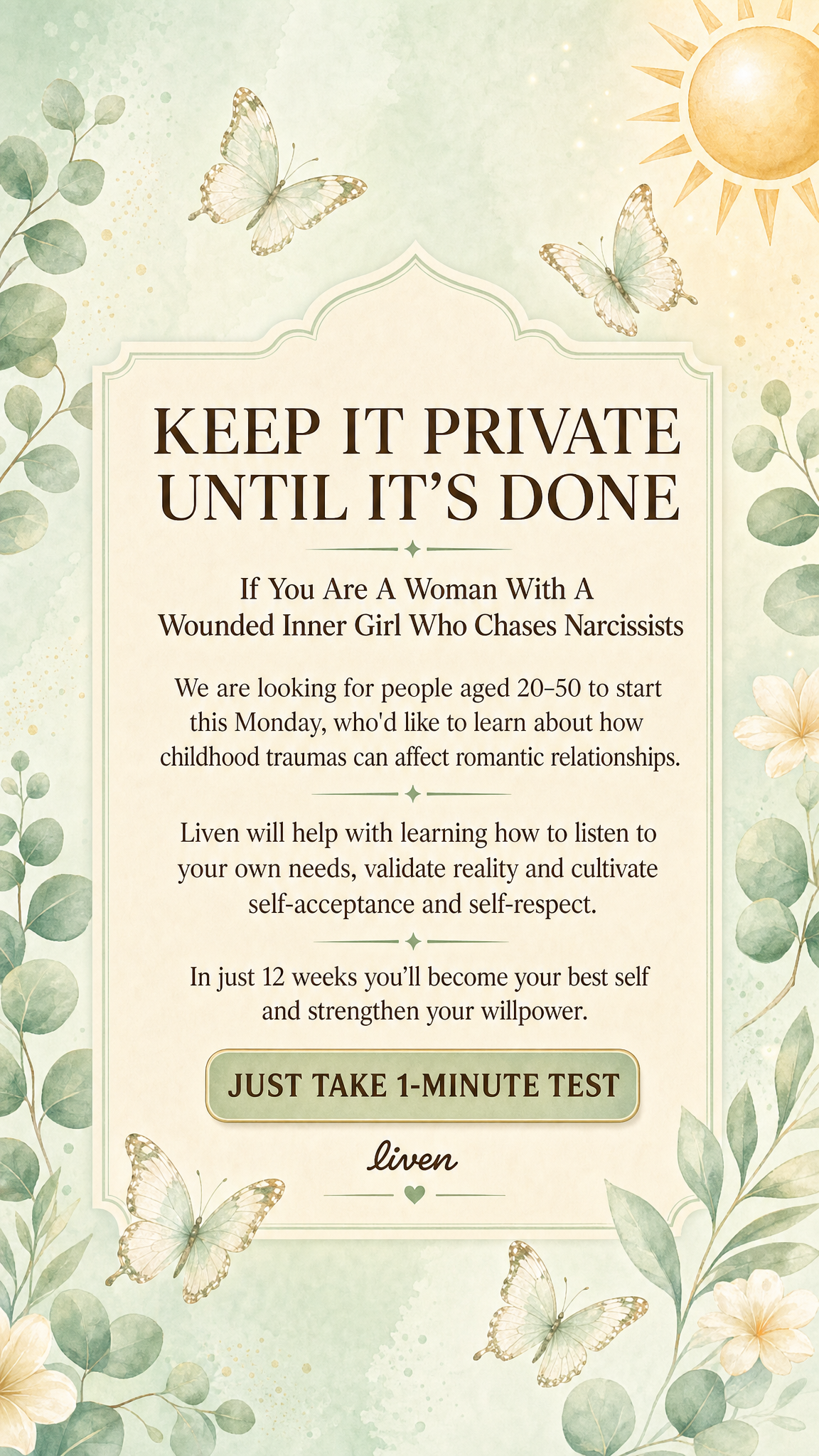 Olivia Parker Facebook ad