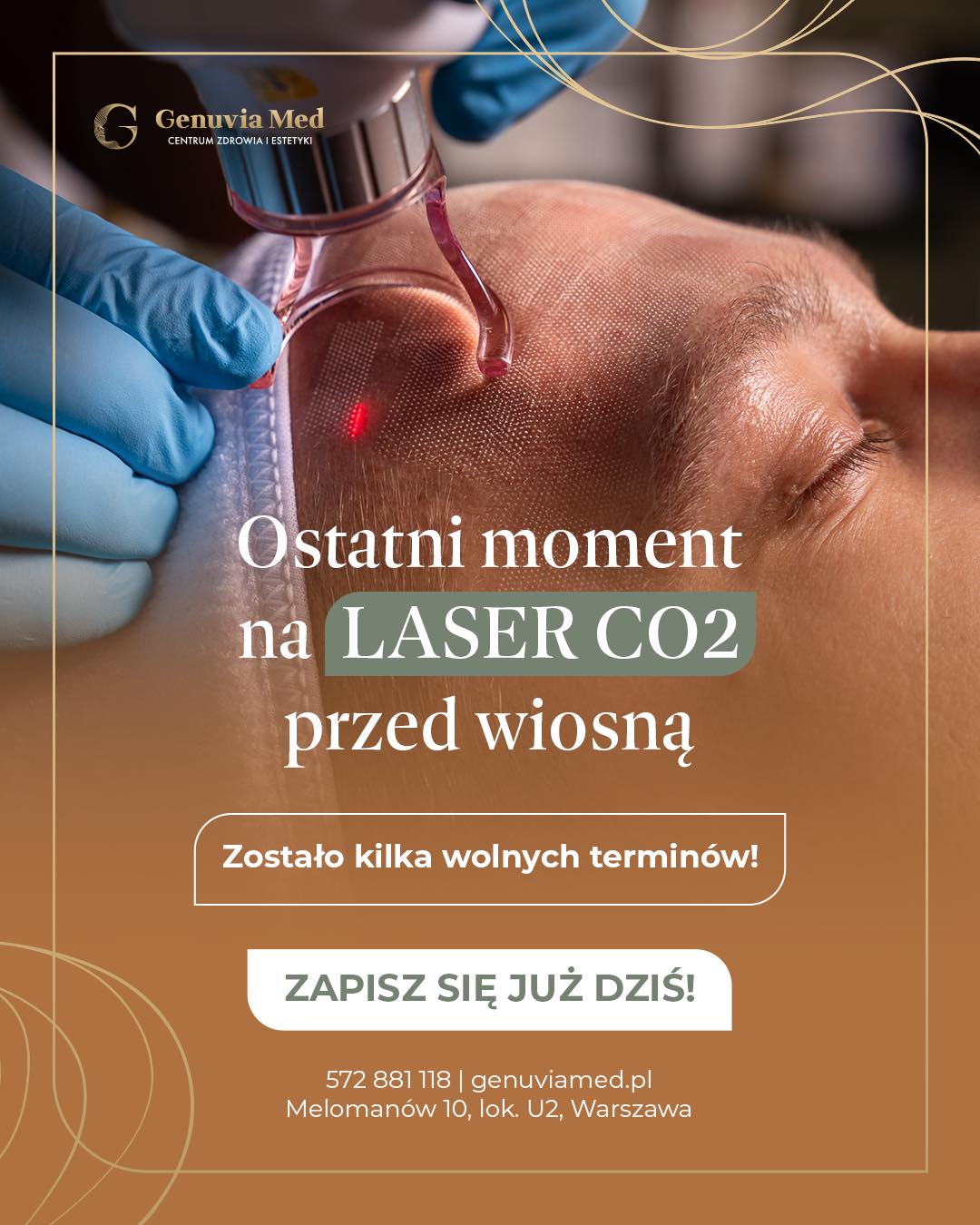 Genuvia Med Centrum Zdrowia i Estetyki Facebook ad: To już ostatni moment na laser CO2 przed…