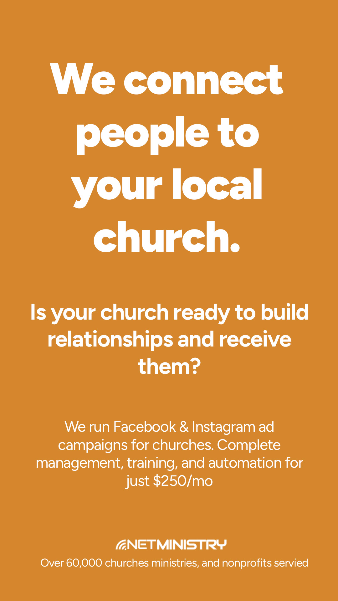 NetMinistry Church & Ministry Websites Facebook ad