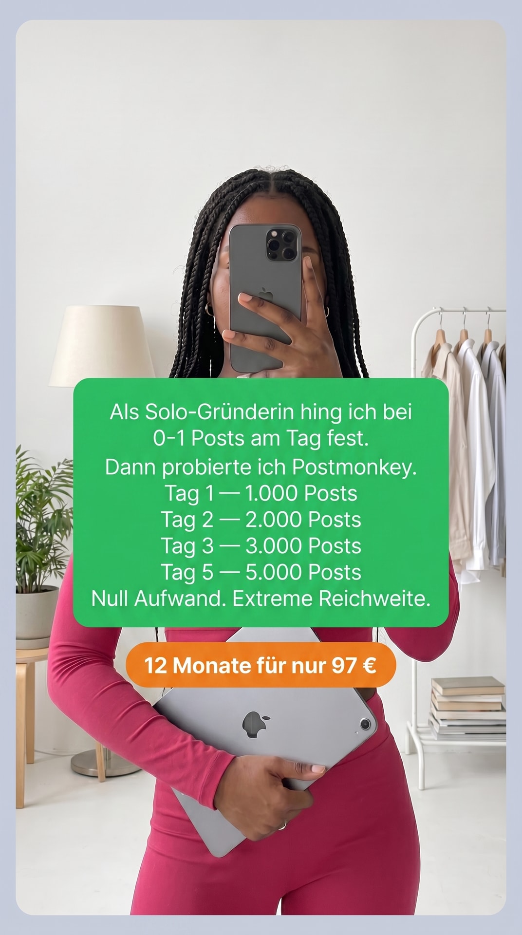 Paul Roth Facebook ad: 12 Monate Content-Autopilot für 97€