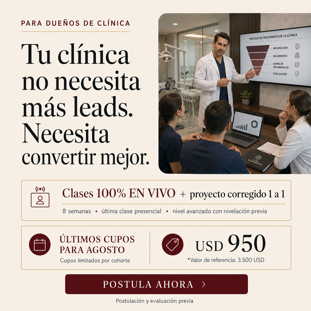 Existo.ai Facebook ad: Tu Sistema de Ventas en 8 Semanas