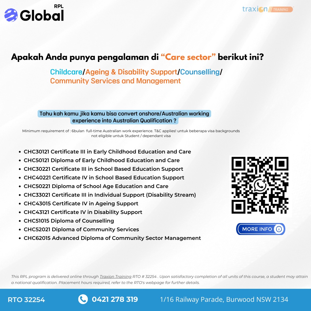 Globalbridgeausindonesia Facebook ad: Hi semua