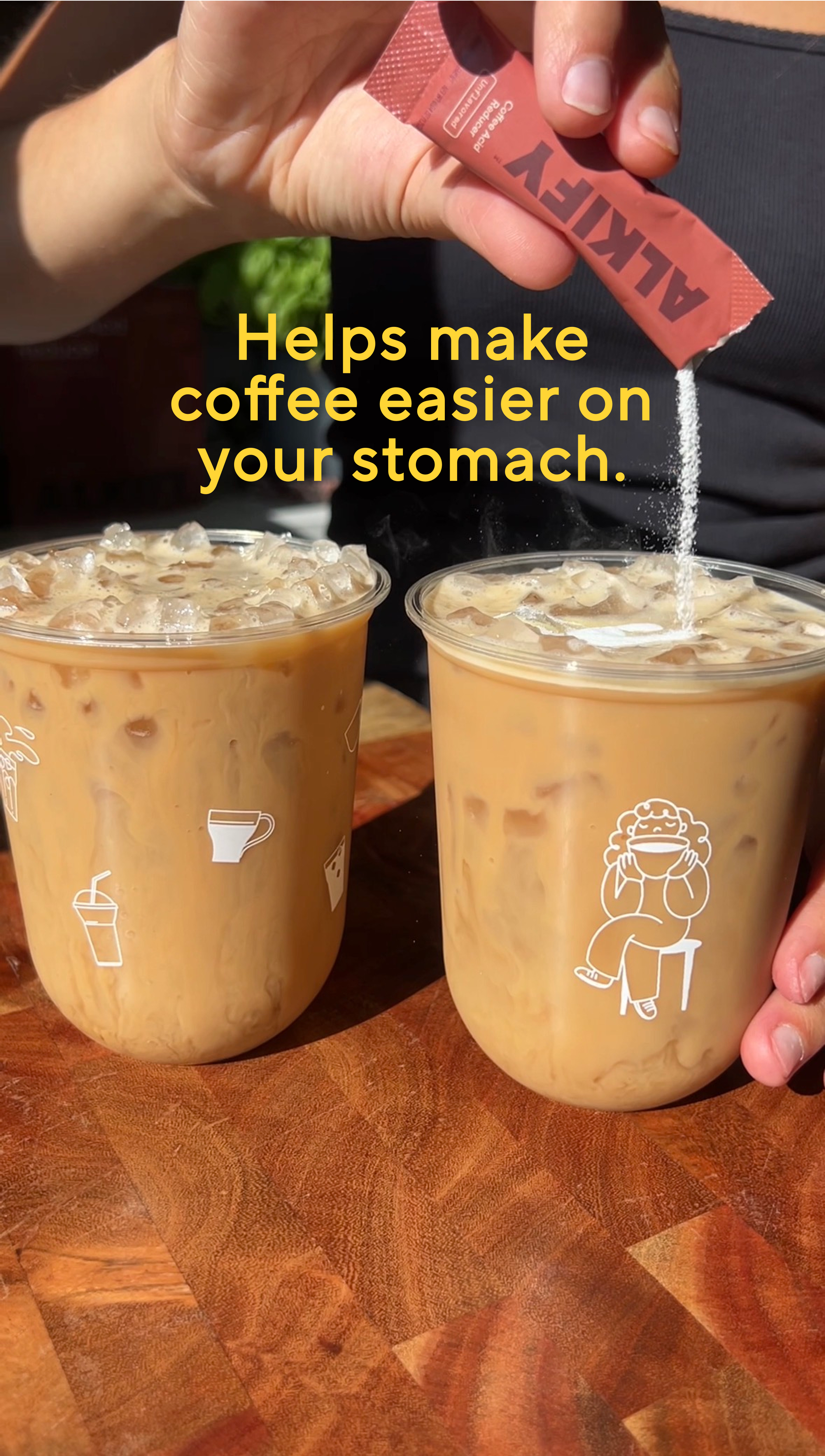 Alkify Facebook ad: Makes any coffee low-acid