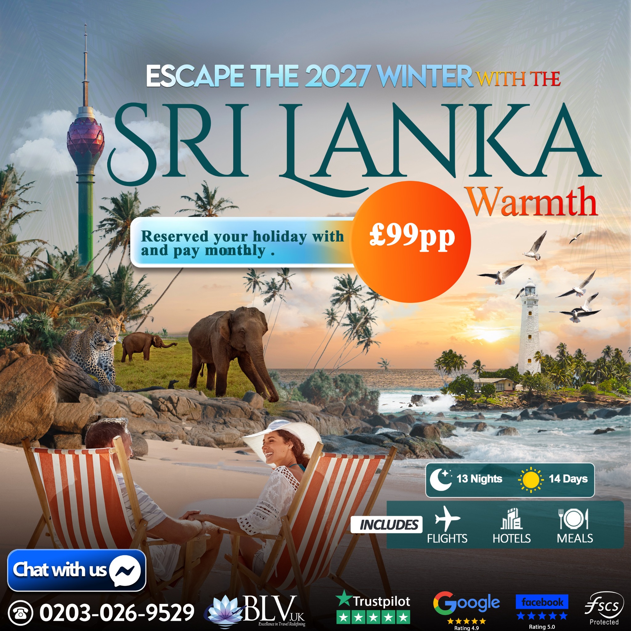 Blue Lotus Vacations UK Facebook ad