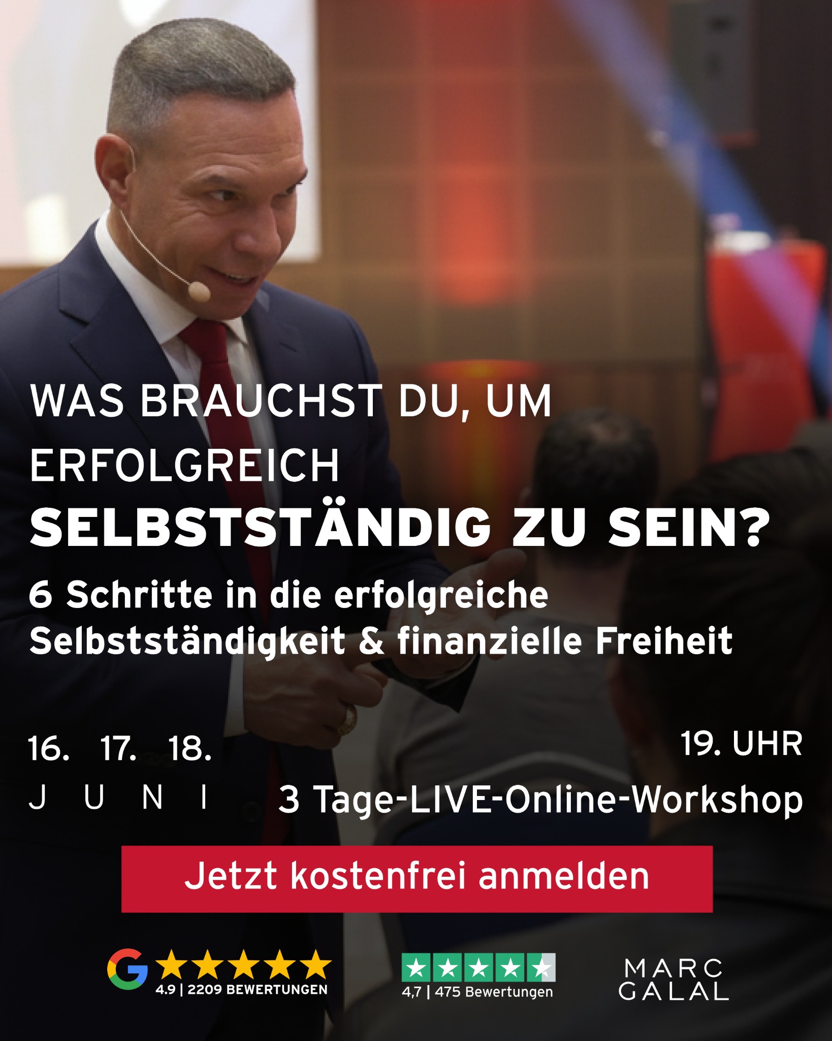 Marc Galal Facebook ad: Webinar