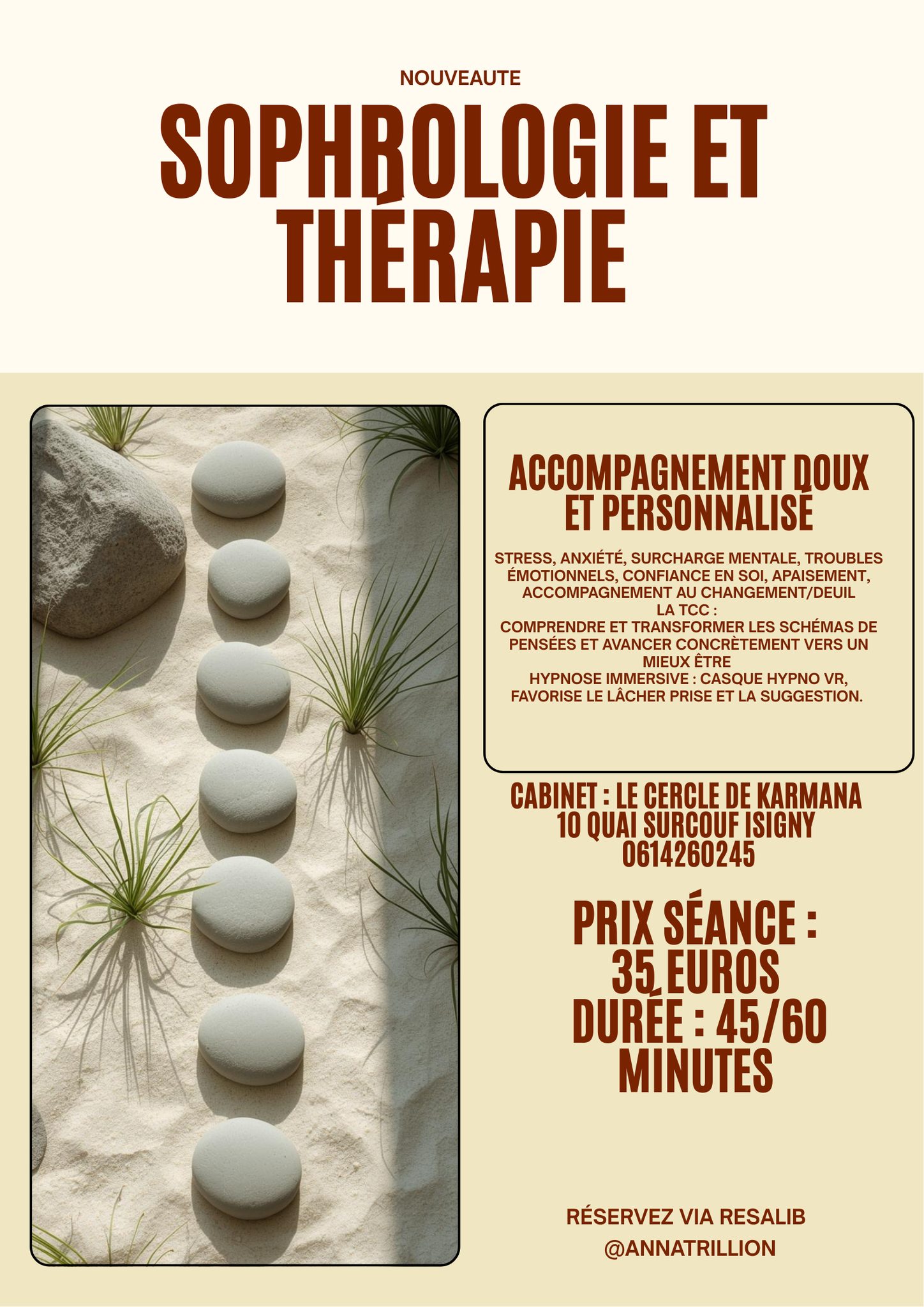 Anna Sophrologue Facebook ad: Le cercle de karmana - Sophrologue à Isigny-sur-Mer |…