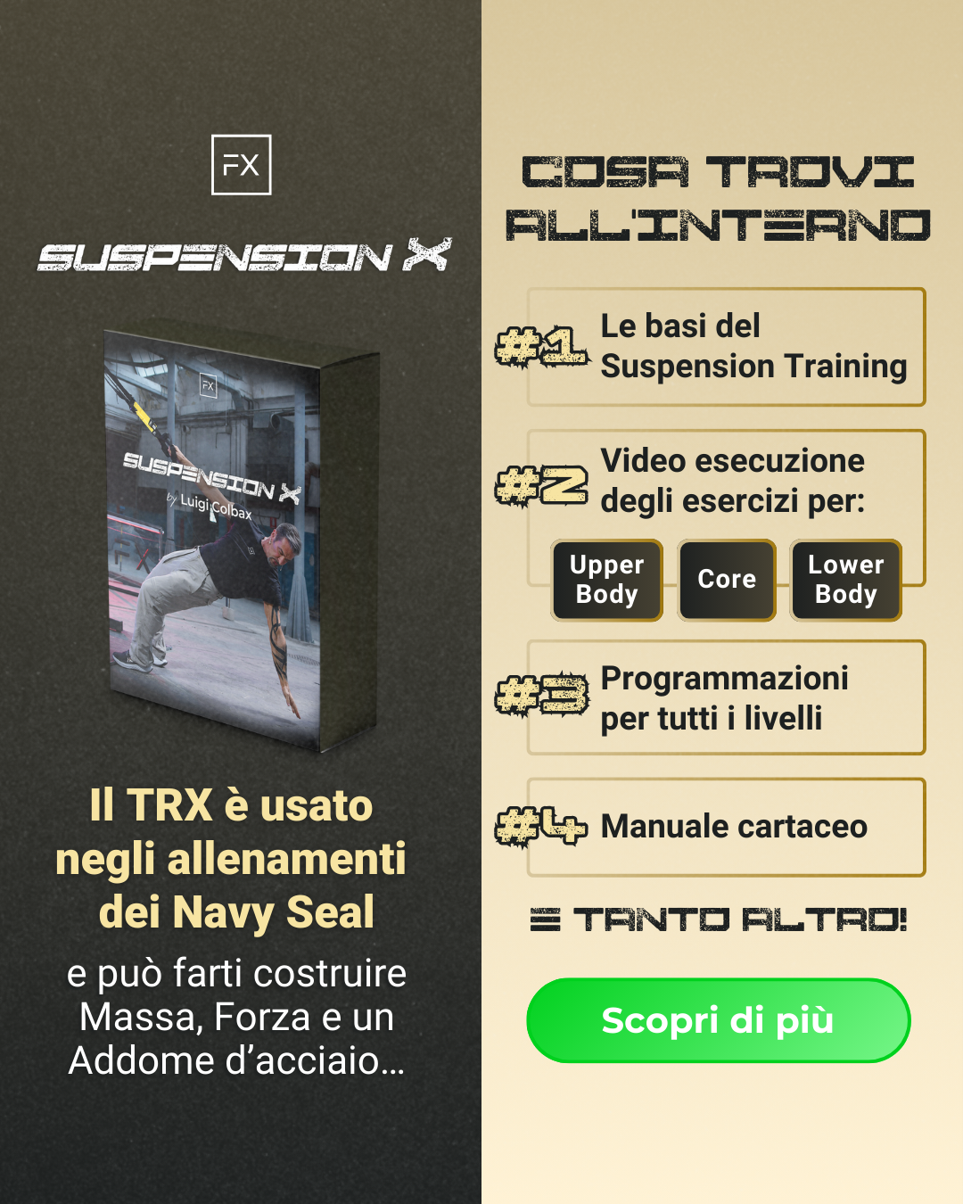 FitnessX - La miglior versione di te Facebook ad