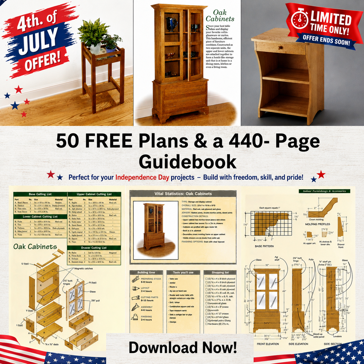 Woodworking Mastery Facebook ad: Free Woodworking Plans!