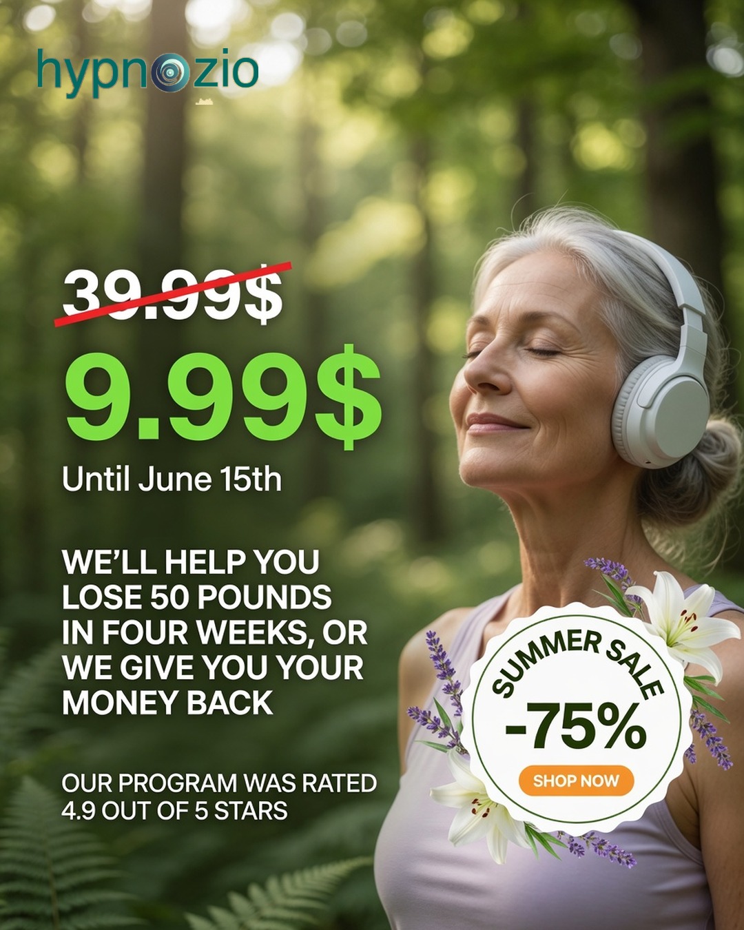 Hypnozio: power of hypnotherapy Facebook ad