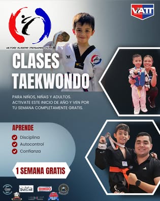 VATT Academy Apodaca Centro Facebook ad: ¡Arranca el 2026 entrenando Taekwondo!
