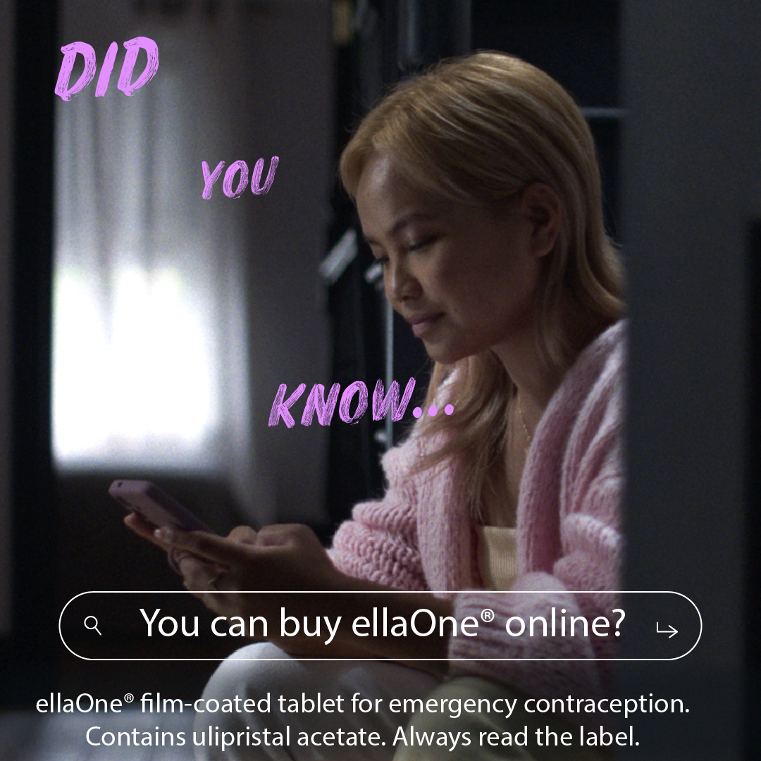 ellaOne UK Facebook ad: Missed pill? Contraceptive failure?