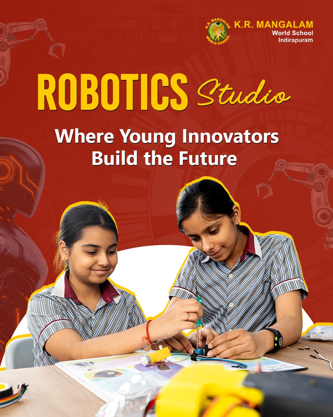 K.R. Mangalam World School - Indirapuram Facebook ad: Where curiosity meets innovation!