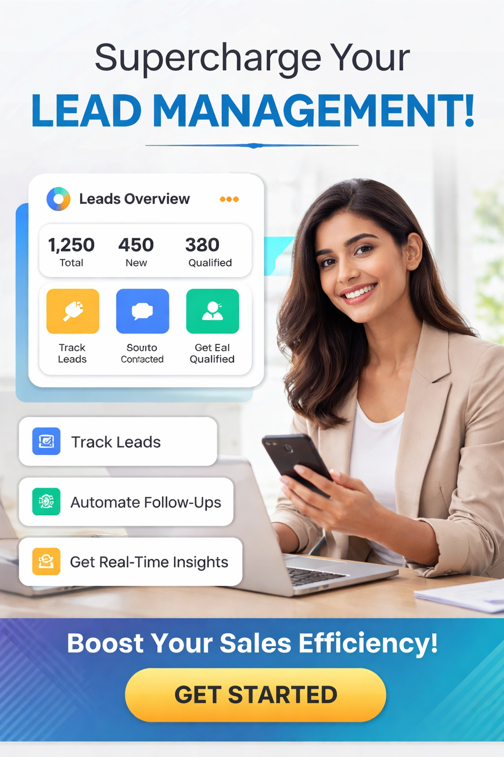 Stellar Code System Facebook ad: Supercharge Your Lead Management